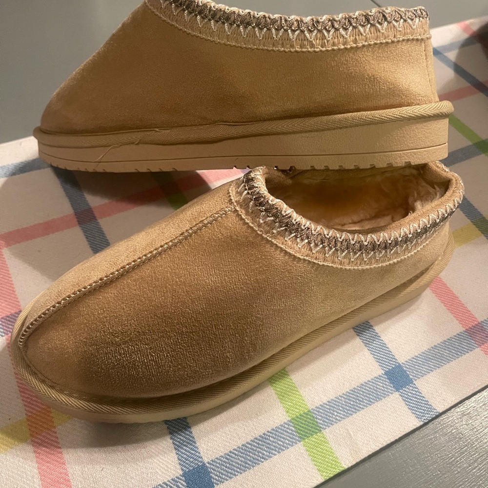 Cozy Tan Slippers